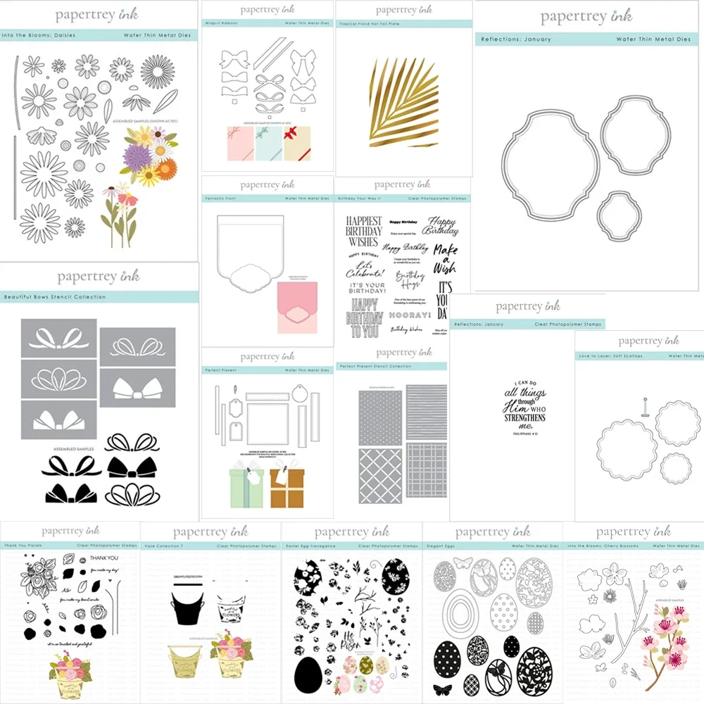 Cutting Dies Stamps Stencil Hot foil Beautiful Bows Scrapbook Diary Decoration Embossing Template DIY Greeting Card Handmade