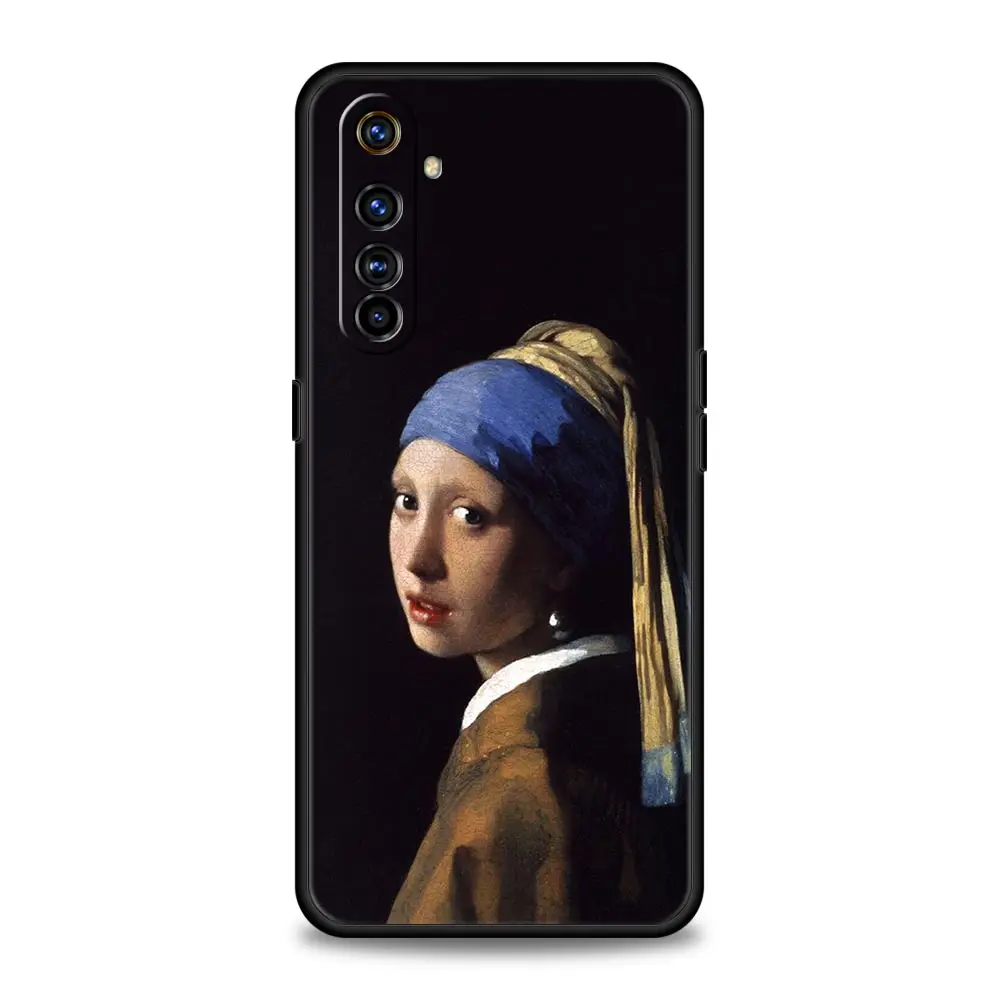 Renaissance Art Painting Phone Case - Elegant Black Cover