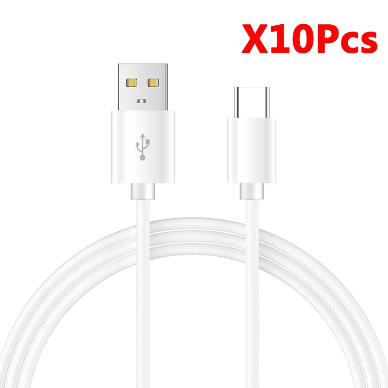 10Pcs/Lot Usb C Type C Phone Cable Charger Cable Wire Cord For Samsung Galaxy Huawei Xiaomi Oppo Usb Fast Charging Phone Cable