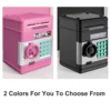 Children Money Box Password Mini Piggy Bank Children's Toy Safe Deposit Box Boys Girls New Durable Plastic Storage Container 6
