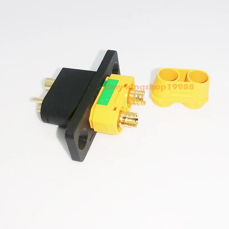 10Pcs Amass XT90E-M Anti-Spark Connectors - Male Gold Plated For RC Cars, Drones & Boats