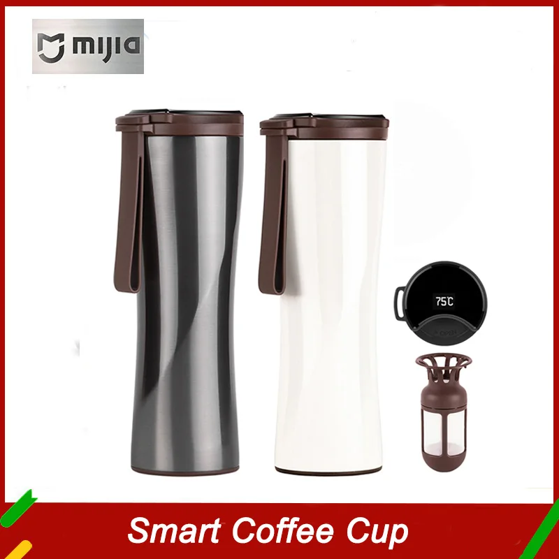 Xiaomi Travel Mug Moka Smart Coffee Tumbler 430 Ml Portable Vacuum ...
