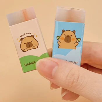 1 pezzo di Lytwtw carino Kawaii creativo Capibara gomma da cancellare materiale scolastico di cancelleria novità bella gomma