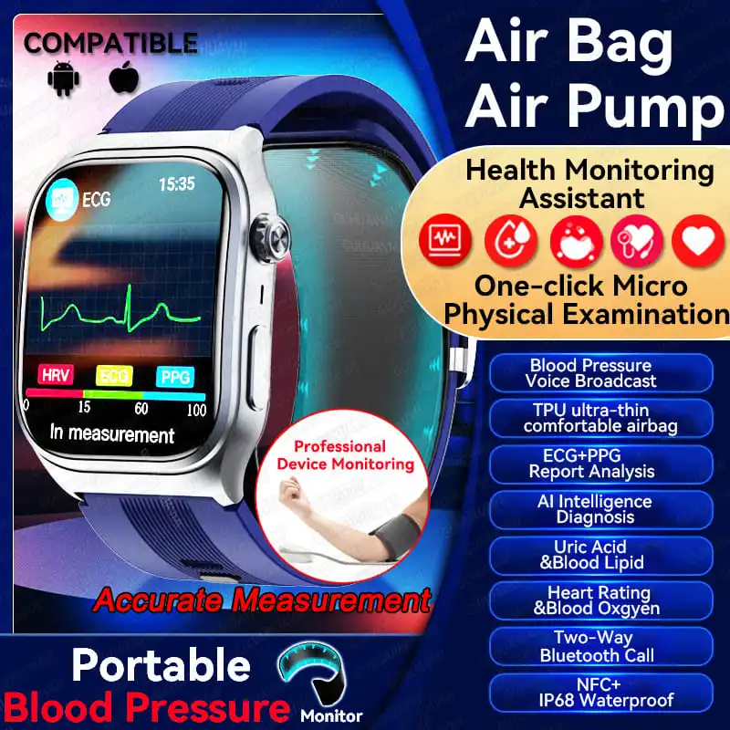 Air Pump Ecg Ppg Smart Band Air Pump Air Bag Smart Watch Blood