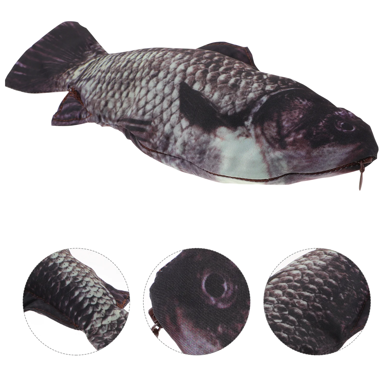 다기능 모양 가짜 물고기 거치대, 연필 케이스 파우치, 창의적인 가방 문구