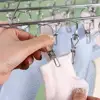 Steel Windproof Clothespin Laundry Hanger Clothesline Dryer Bra Towel Rack Clothes Airer Peg Hook Drying Sock P2i5 4