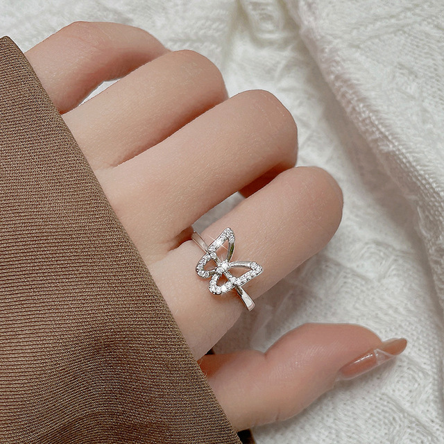 New Trendy Cute Glasses Ring Multiple Minimalist Adjustable Ring Bohemian Finger Ring Jewelry Accessories for Woman Girls