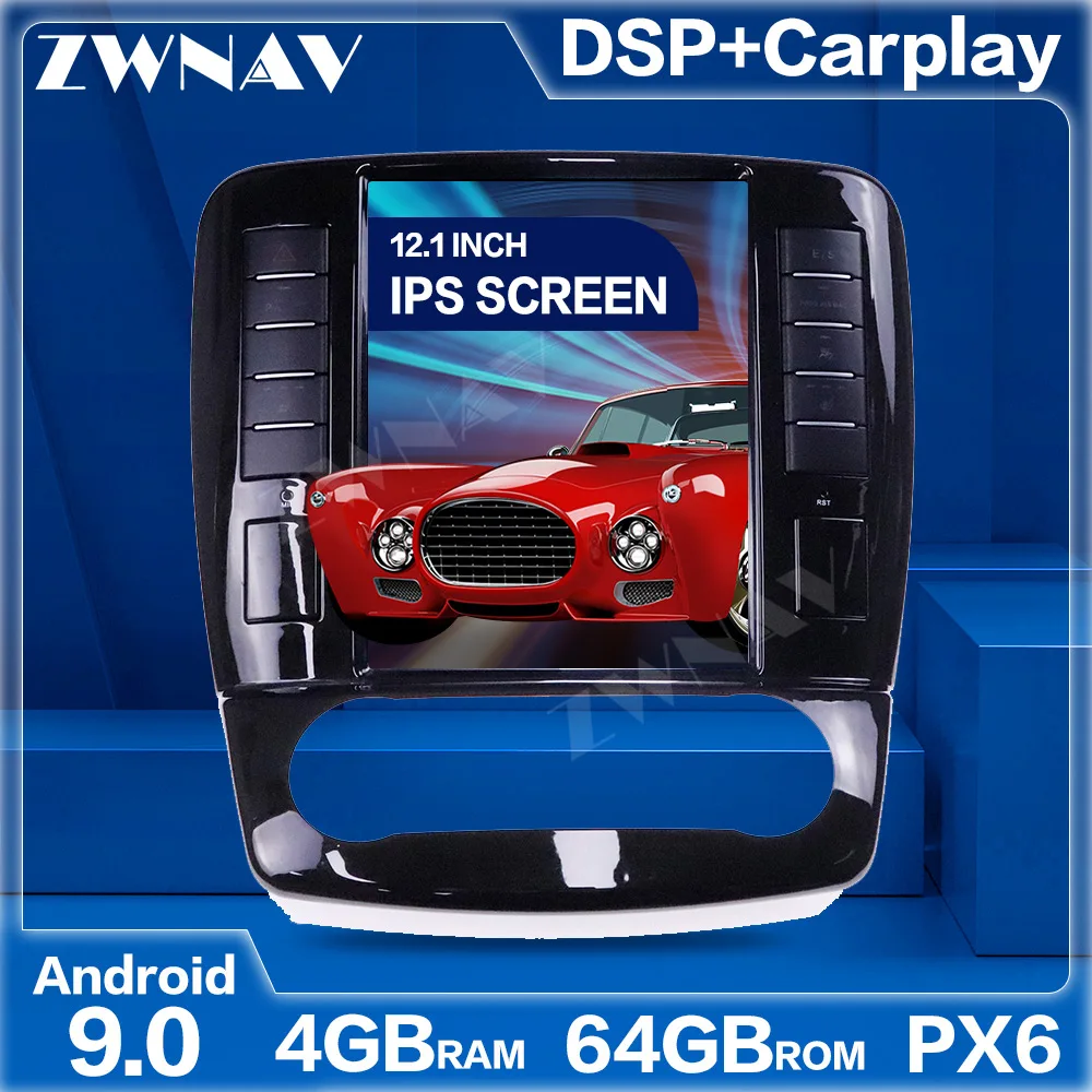 

Автомобильная магнитола PX6 на Android, экран 10,4 дюйма, для Mercedes Benz R-Class W251, R280, R300, R320, 2006-2014, GPS, мультимедийный плеер, головное устройство