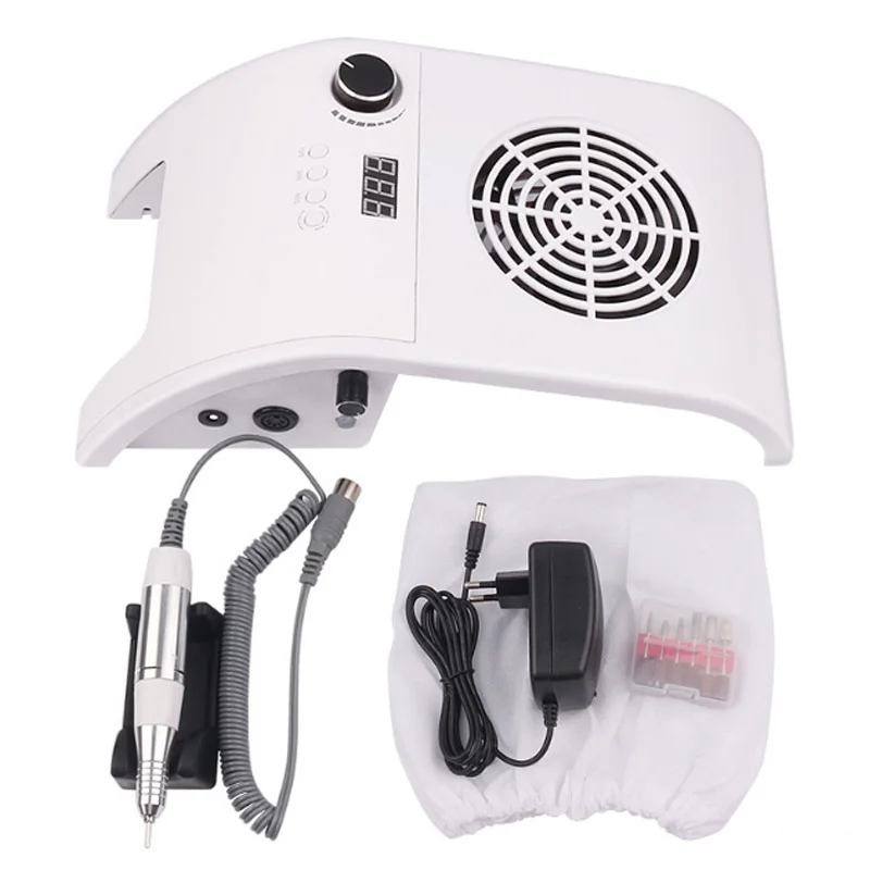 3 In 1 Nail Art Machine Set Nail Set with Gel Nail Polish Kit Poly Nail Set Nail Lamp Nail Drill Manicure Vacuum Cleaner Sets 5