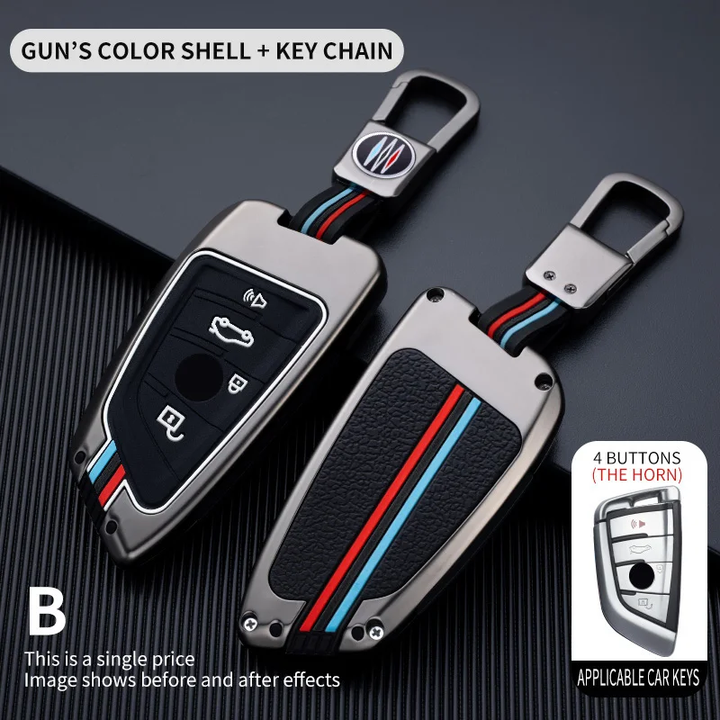 Deluxe Car Key Case Cover - Premium Leather Protector