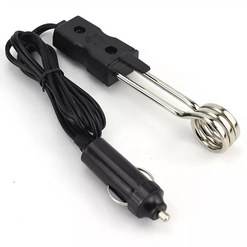 12V 24V 120W Car Immersion Heater Portable High Quality Safe Warmer  Electric Boiler Hot Water Tea Coffee Water Heater Universal