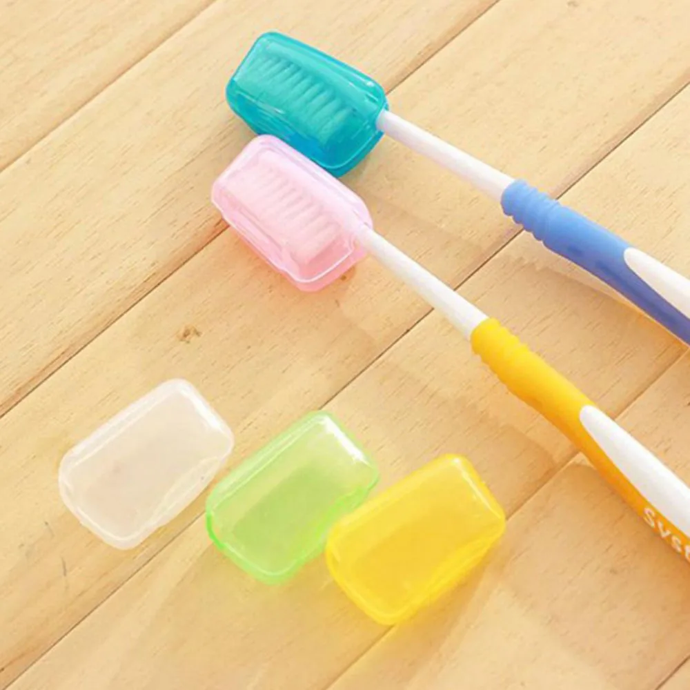10Pcs Toothbrush Head Protector Portable Toothbrush Set Travel Wash Box
