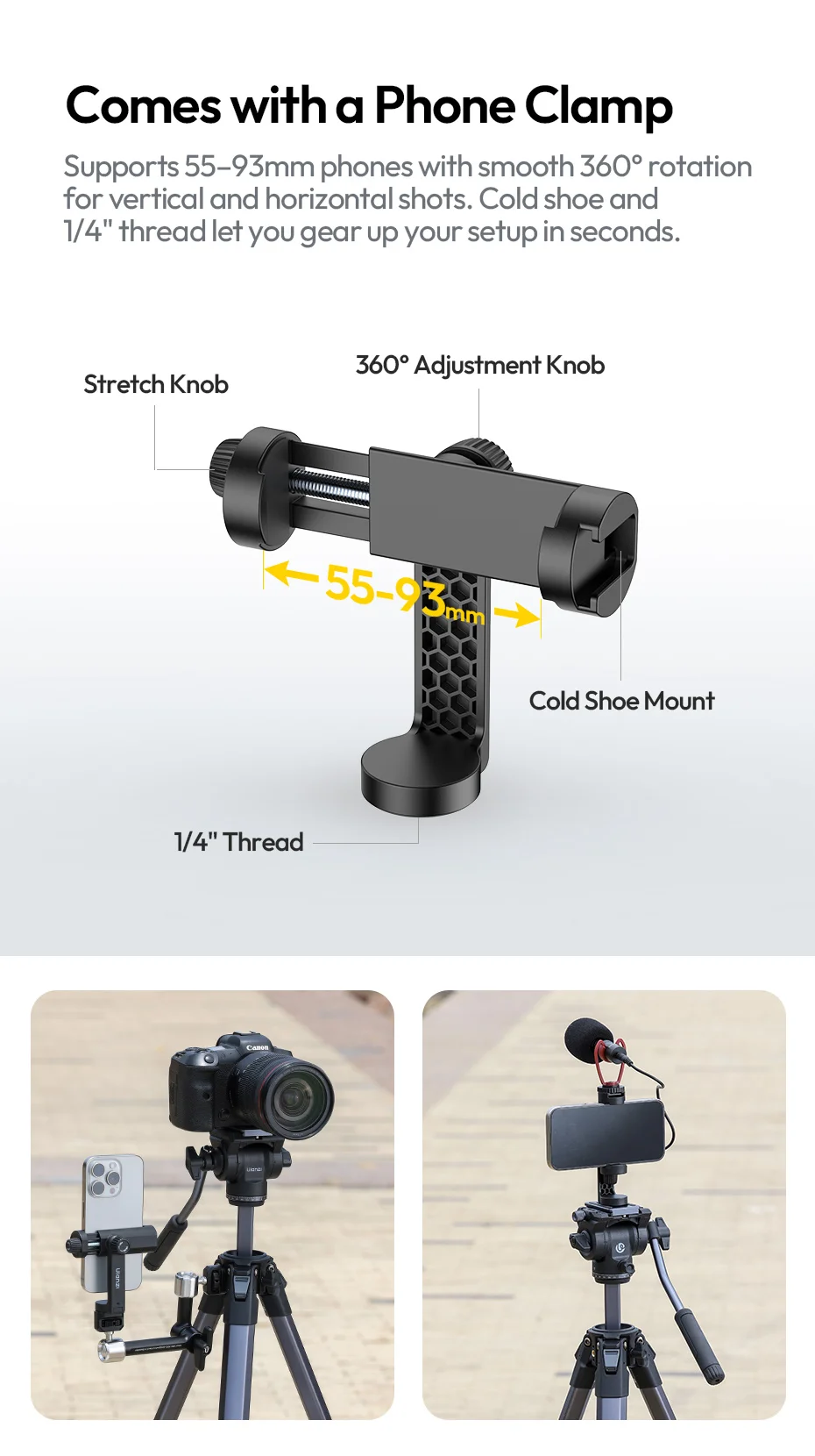 OMBRA VIDEO II 1.57M Travel Tripod with 360° Panoramic Ball Head Arca Quick Rele