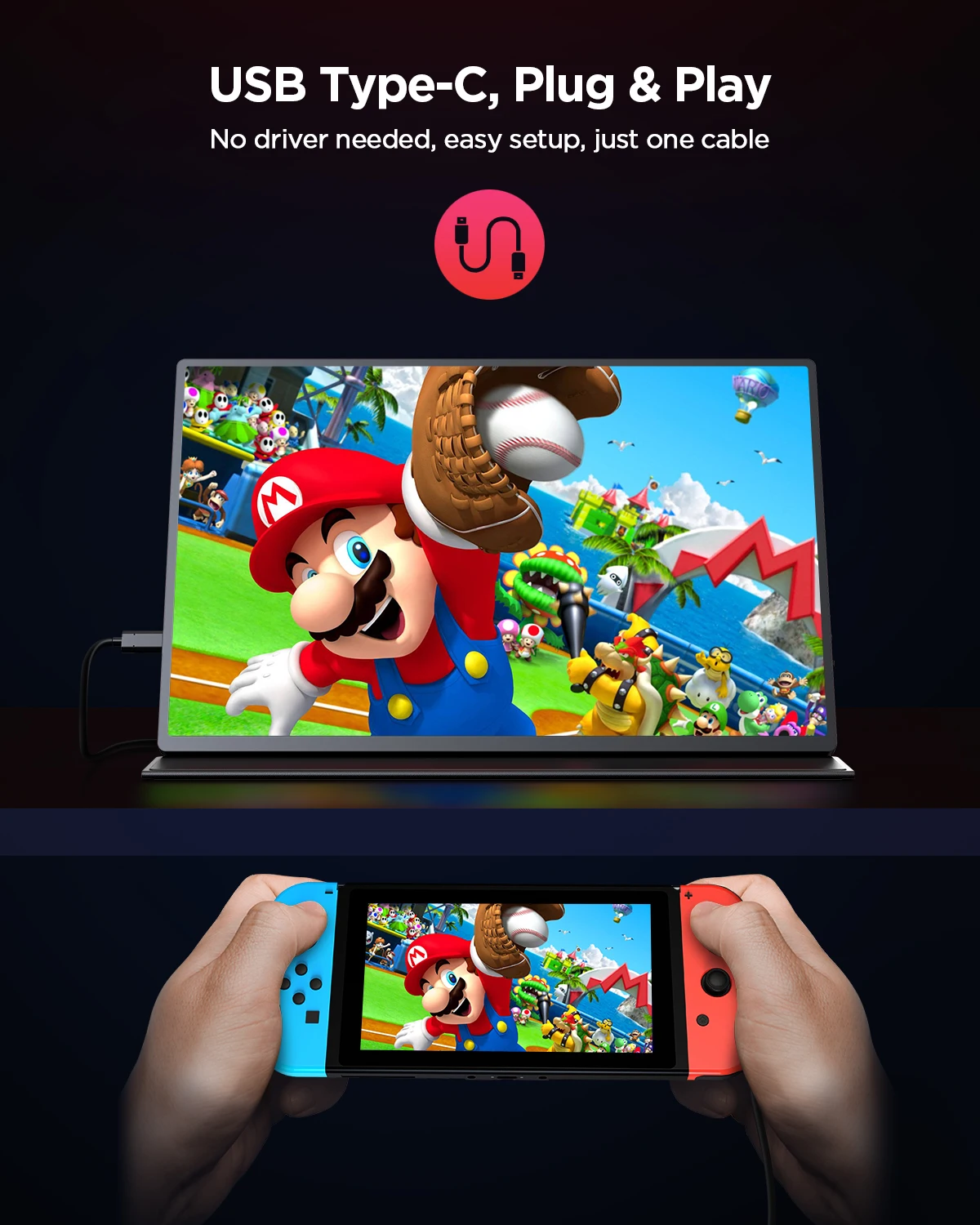 UPERFECT Xbox PS4/5 ġ Ʈ   ũ HDR ̹ ÷, 16 ġ 2K ޴ , 2560x1600 QHD 500 Ʈ, 120Hz