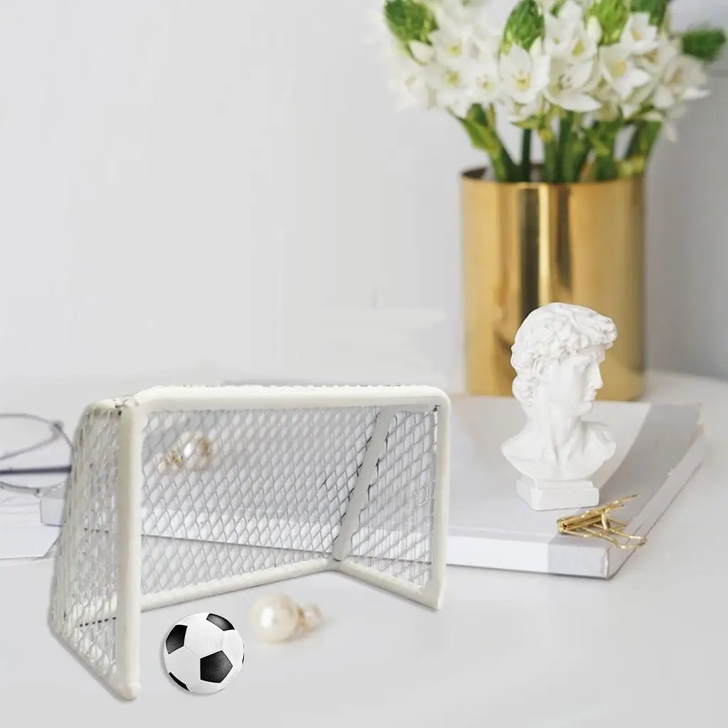 Funny Mini Soccer Goal DIY Birthday Cake Decoration Sports Model 11x6.5x6cm