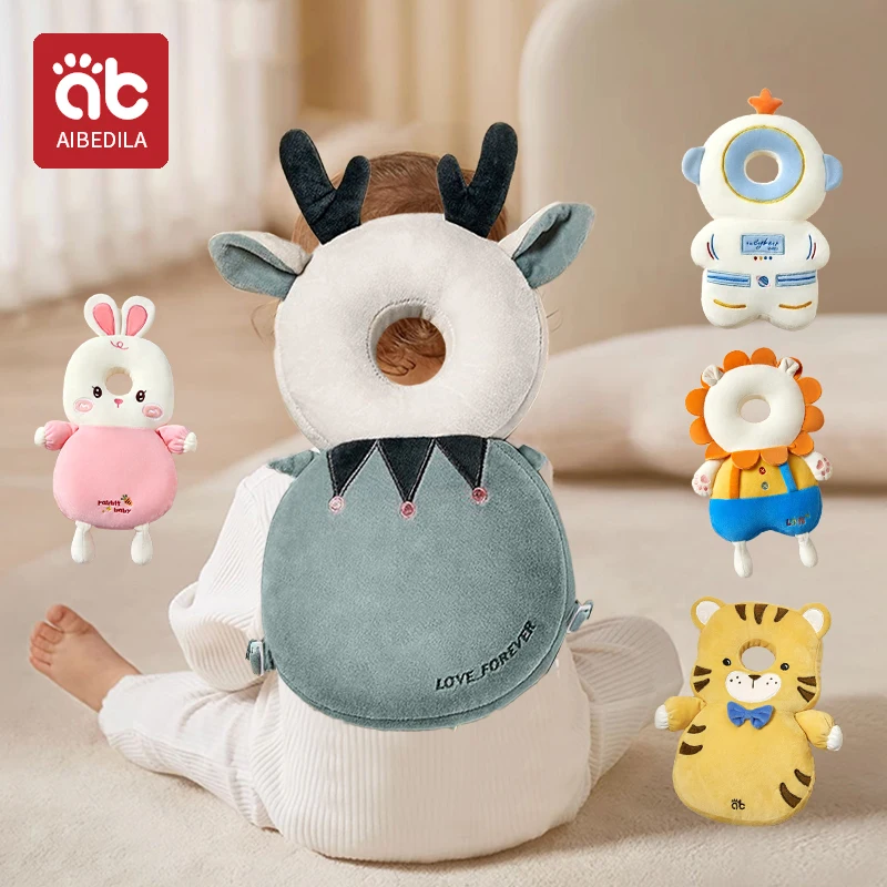 AIBEDILA Baby Head Protector Safety Pad Cushion Back Prevent Injured Elf Lion1-3T Toddler Security Pillows Protective Headgear baby pillow baby safety pillow head protector pillow