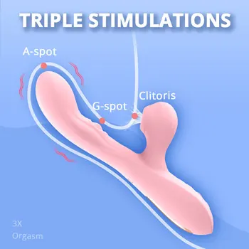 Vibrator 3 in 1 Sex Toys for Womans Heating Vibrators Women Sex Machine Dildos Female Toys Adult G-Spot Stimulator Clit Sucker 2