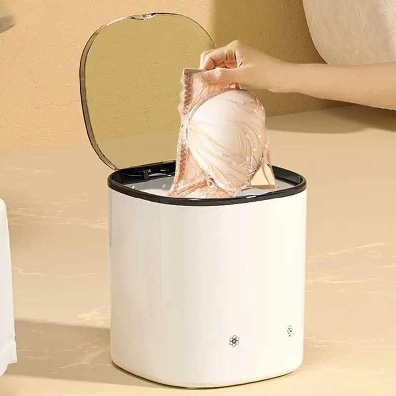 

Mini Automatic Underwear Washing Machine Intelligent Home Socks Underwear Washing With Dryer Bucket In Student Dormitory