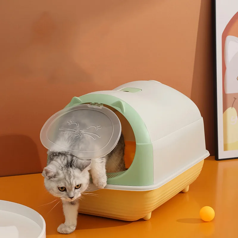 

Shovel Sand Cats Cages Toilet Scraper Litter Mat Sandbox Strainer Enclosure Covered Cat Shovel Kuweta Dla Kota Cat Litter House