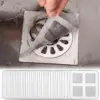 30pcs Disposable Shower Drain Cover Hair Catcher Shower Drain Mesh Sticker Sewer Filter Screen for Bathroom Laundry Bathtub Sink 1