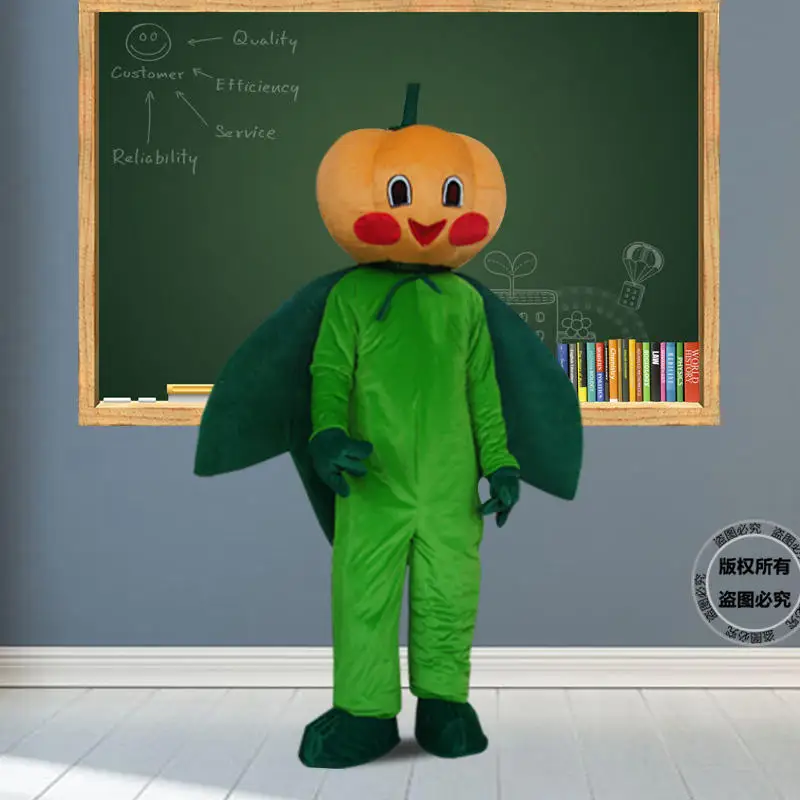 thumbnail image 1 of Disfraz de mascota de calabaza de Halloween, muñeca, ropa de utilería, disfraz de mujer adulta, traje de tela para actuación publicitaria para fiesta de cumpleaños, 1 of 5