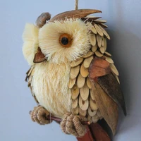 Handmade Natural Straw Hanging Ornaments, Owl Pendant, Christmas Party Supplies, Home Garden Decor, Tree Decorati Craft 2