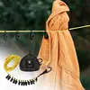 Portable Clothesline For Travel Indoor Laundry Drying Rope Outdoor Camping Clothesline Windproof Portable Travel Clothesline 4
