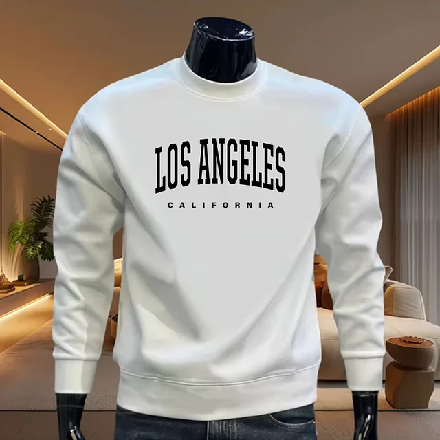 2025 Hot Sale Mens Fashion Printed Hoodie High Quality Autumn Daily Casual Fashion O-neck Longsleeve Pullover Soft Sweatshirt 2