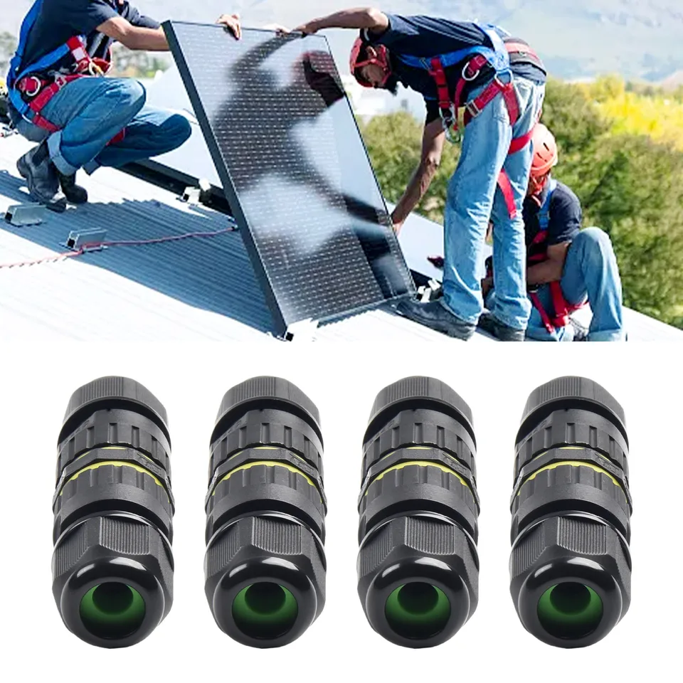 PEBA Connettore impermeabile IP68 a 3 Poli, Compatibile 4-12mm, Scatola giunzione esterna per cavi elettrici - 3 Vie Connettori cavi elettrici elettrico - Scatola di giunzione ip68 impermeabile