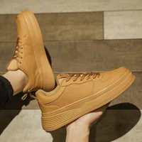 White Sneakers For Men Platform Vulcanized Shoes Men Trend Street Style Casual Brand Walking Men's Sneakers On Office Shoes Male 2