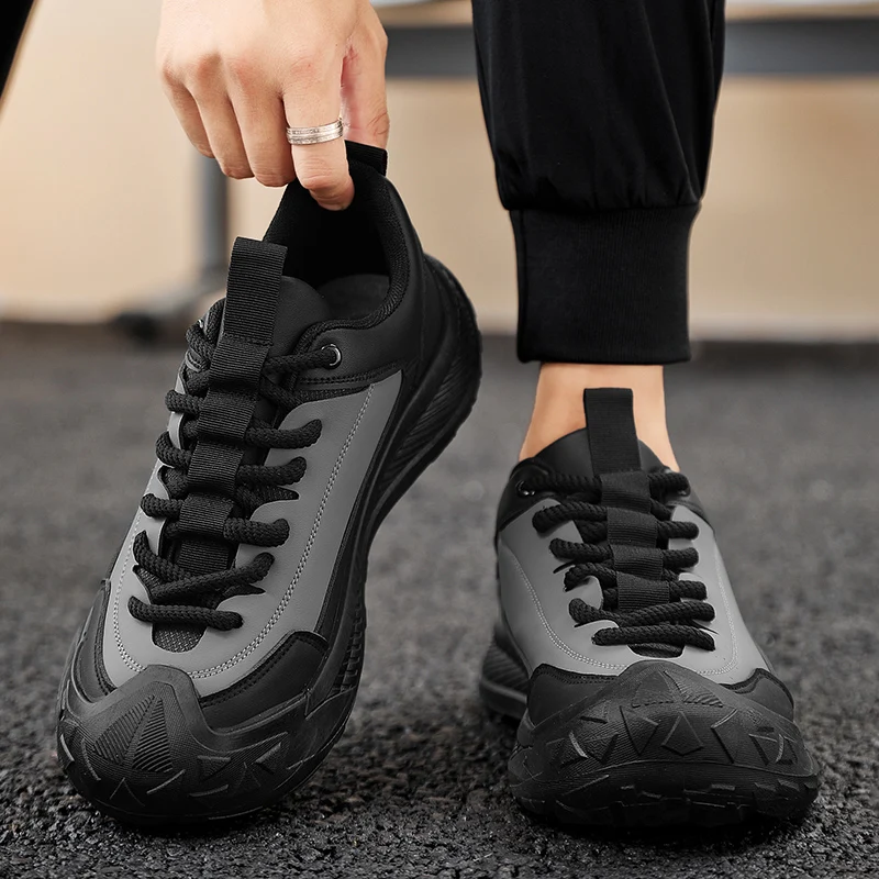 New  Men's Autumn Shoes Thickened Men's Shoes Outdoor Non-Slip Waterproof Men's Casual Sports Hiking Shoes 5
