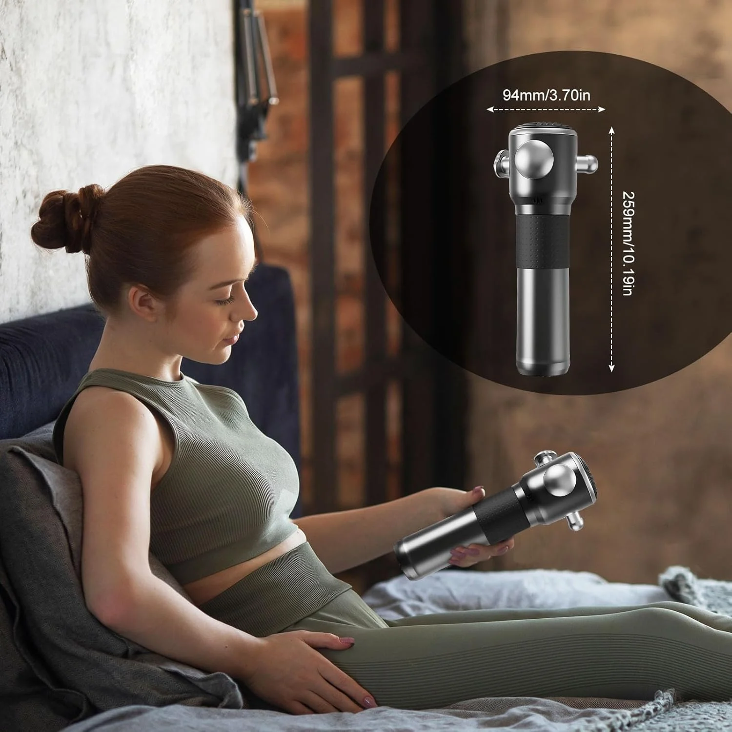 High Frequency Fascia Gun Relaxation Gun Sports Fitness Muscle Relaxation Massager Full Body Massage 3 Gear