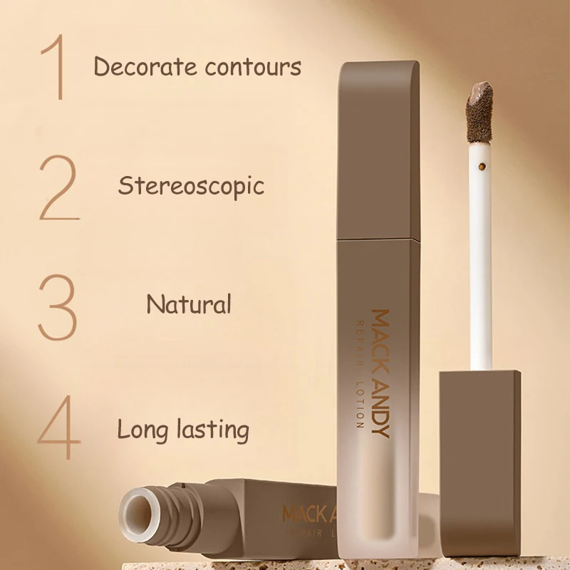 Waterproof Liquid Concealer Cream Moisturizing Covering Acne Dark Circles Foundation Face Contouring Shadow Brighten Cosmetics 3