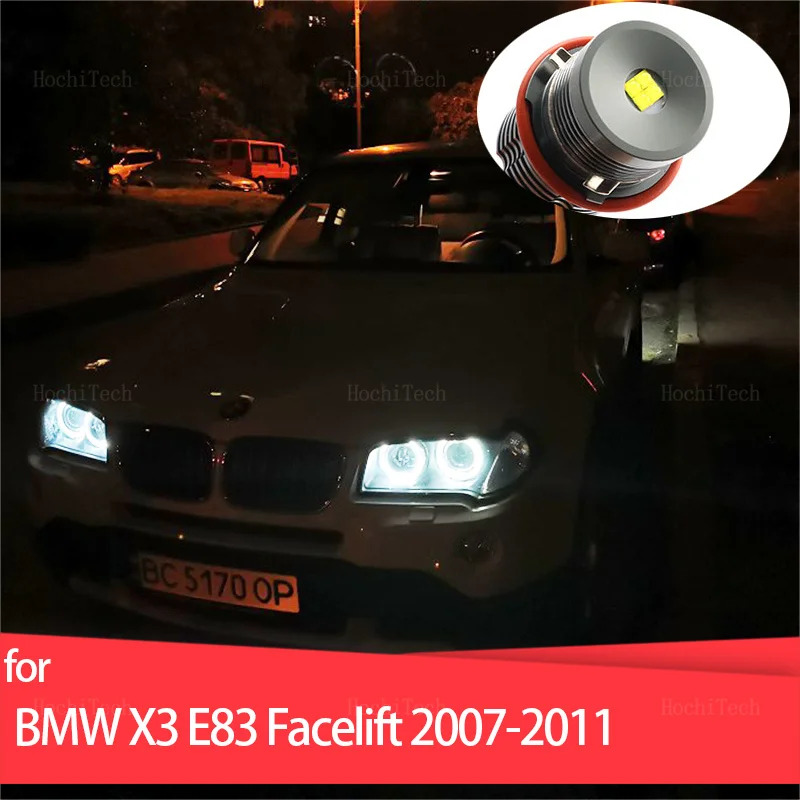

LED Angel Eyes Halo Ring Headlight Light Bulbs Fit For BMW E83 X3 facelift 2007 2008 2009 2010 2011 Car Styling