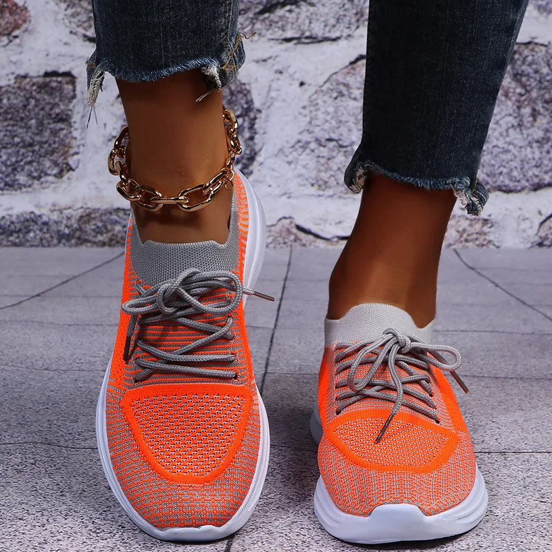 

Sport Running Shoes For Women Breathable Mesh Sneaker Shoes Comfortable Soft Bottom Flats Plus Size 44 Non Slip Casual Shoes