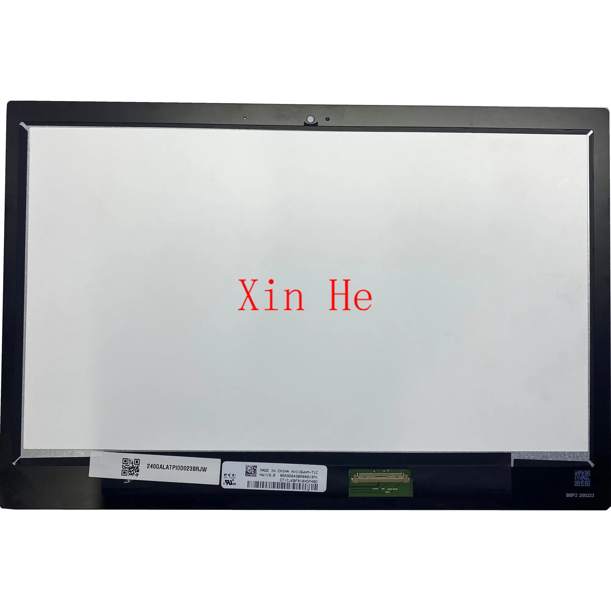 Nv116Whm-T1C 11.6'' Laptop Lcd Led Touch Screen Digitizer Assembly For Hp Chromebook X360 11 G3 Ee No-Frame