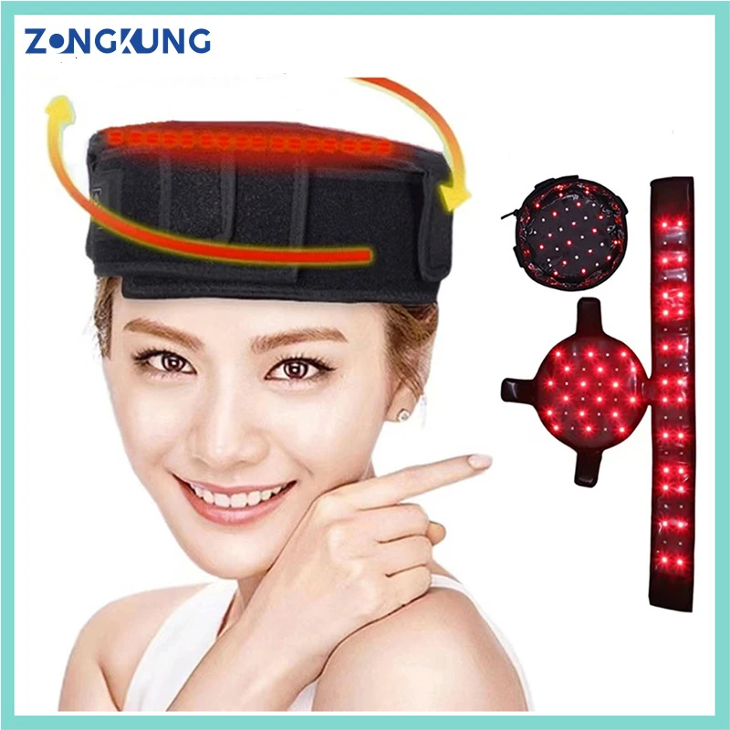 70Pcs Red Light Infrared Therapy Hat For Treatment Seborrheic Alopecia