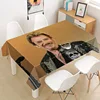 Johnny Hallyday Tablecloth Oxford Fabric Rectangular Dust-proof Table Cover For Party Home Decor TV Covers 4