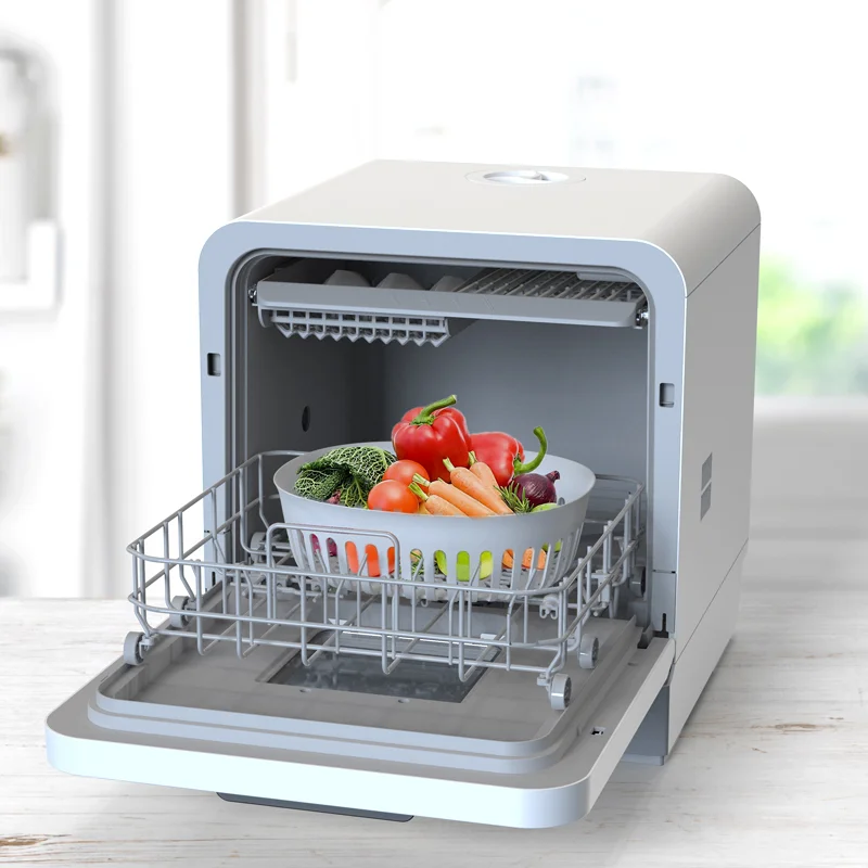 Portable Smart countertop dishwash machine Household UV and ozone mini dishwasher 3