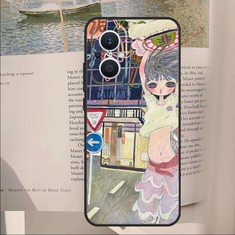 Cartoon Aesthetic Aya Takano Case For OPPO Reno 8 7 6 Lite 4 5 8T 5Z 4Z 2Z Find X5 Lite X3 X2 Neo X6 Pro Phone Cover