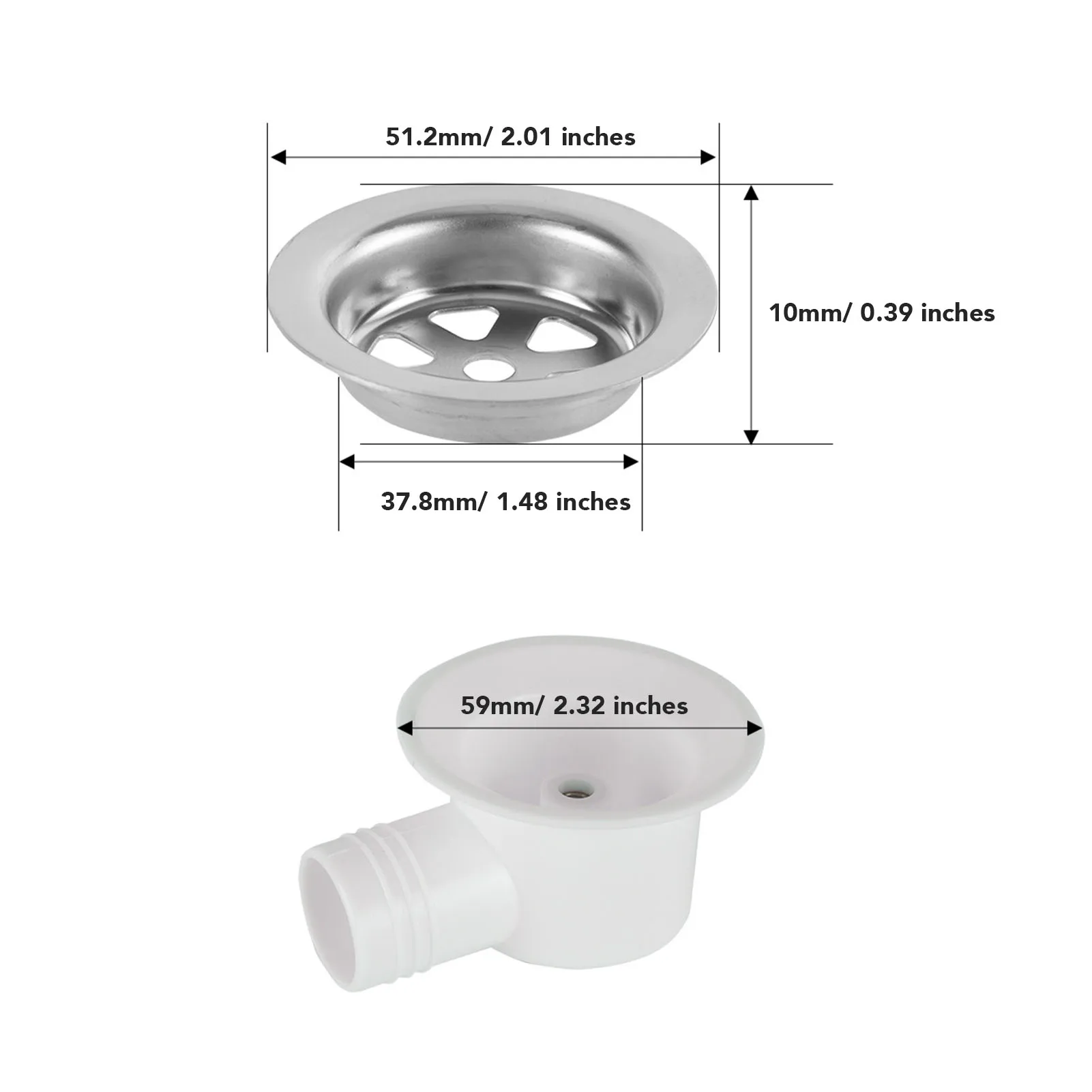 RV Sink Drain Connector Right Angle Stainless Steel Strong Sealing Space Saving Drain Pipe Hose Plug Sewer Adapter for Yacht rv sink