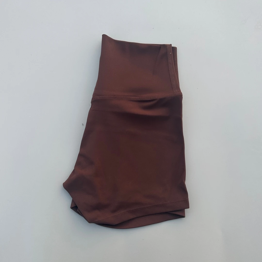 Women's High Waist Athletic Yoga Shorts - Sexy Solid Color, Squat-Proof Fitness Wear