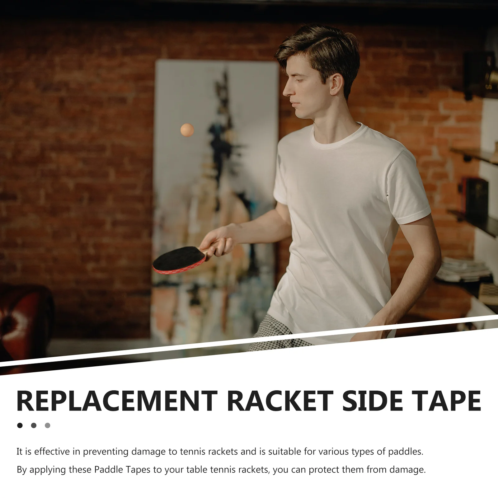 10 Pcs Table Tennis Racket Edge Guard Protector Adhesive Tape Portable Side for Paddle Sponge