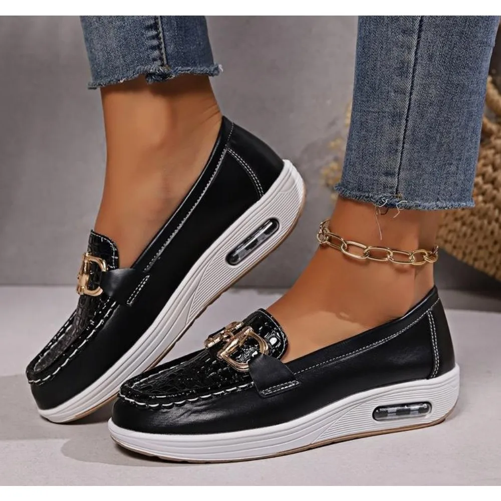 

Women Casual Platform Shoes 2024 Spring Autumn Designer Comfort Non Slip Loafers Ladies Wedge Platform Sneakers Zapatos De Mujer