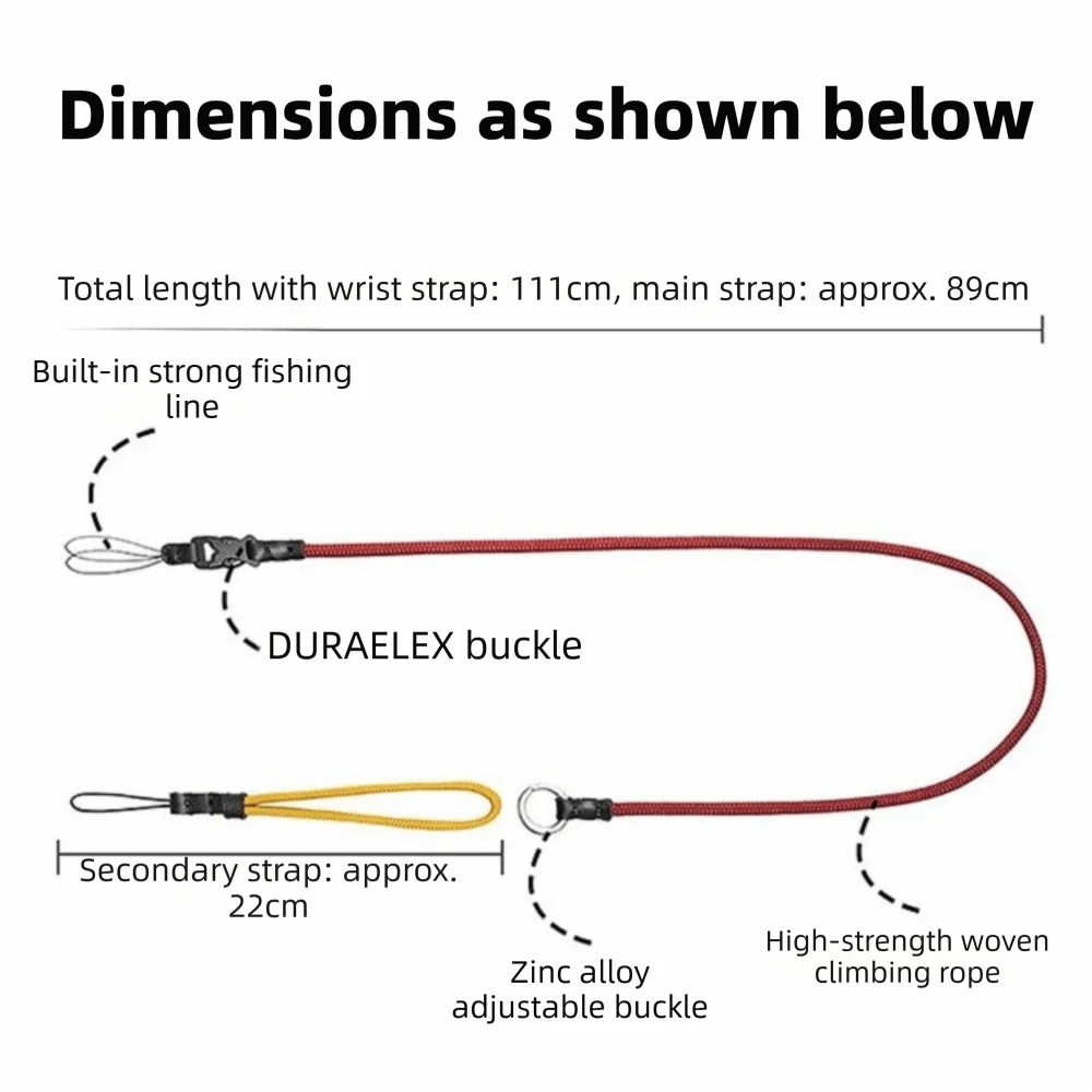 내구성 있는 소재의 카메라 숄더 스트랩, 캐논 G7X 시리즈/리코 GR 시리즈/DJI 포켓 3용 퀵 릴리즈 넥 스트랩 랜야드