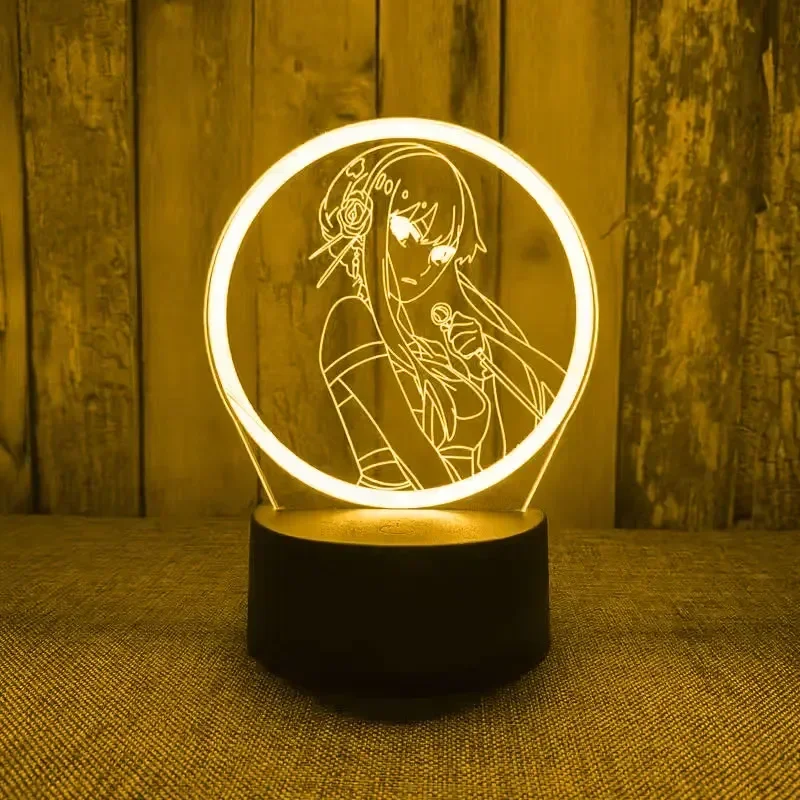 thumbnail image 1 of Lámpara 3D con figuras de la familia SPY X, luz de noche LED de anime, juguetes para dormitorio infantil, decoración de habitación, juguetes de cumpleaños para niños, regalos, 1 of 5