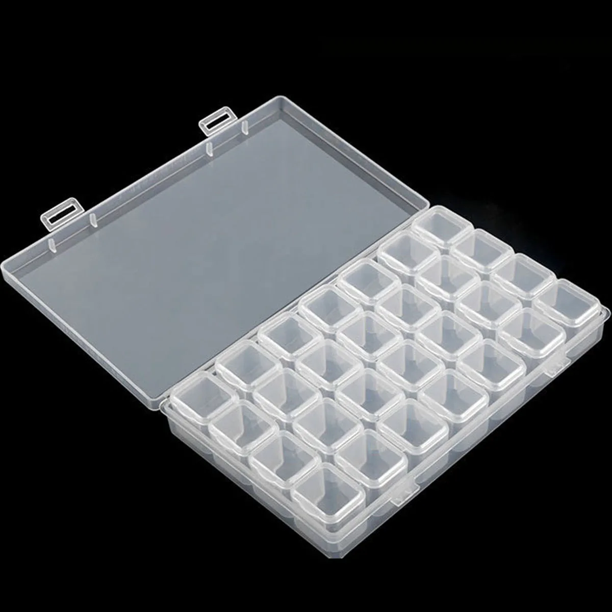 28/56 Slot Adjustable Plastic Storage Box Storage Box Case for Jewelry Diamond Painting Craft Bead Pill Holder Tool