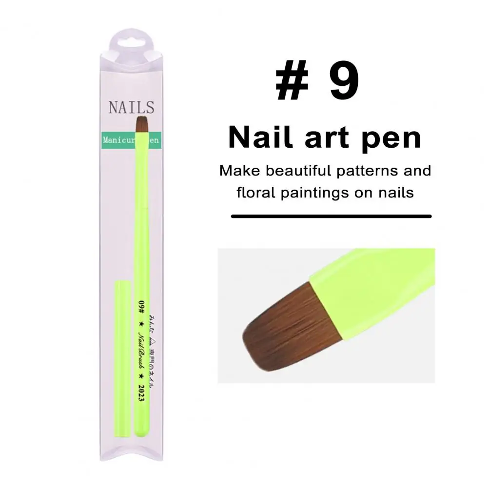 Nail Art Pen Easy to Brush Nail Pen Lightweight Uv Manicure Pen Versatile Nail Art Brush for Beautiful Fruit Green Nail Designs 5