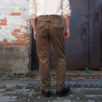 Brown Corduroy Pants For Men Spring And Autumn Men's Outdoor Leisure Pant High Quality 2024 New Fashion Men's Work Pants 3