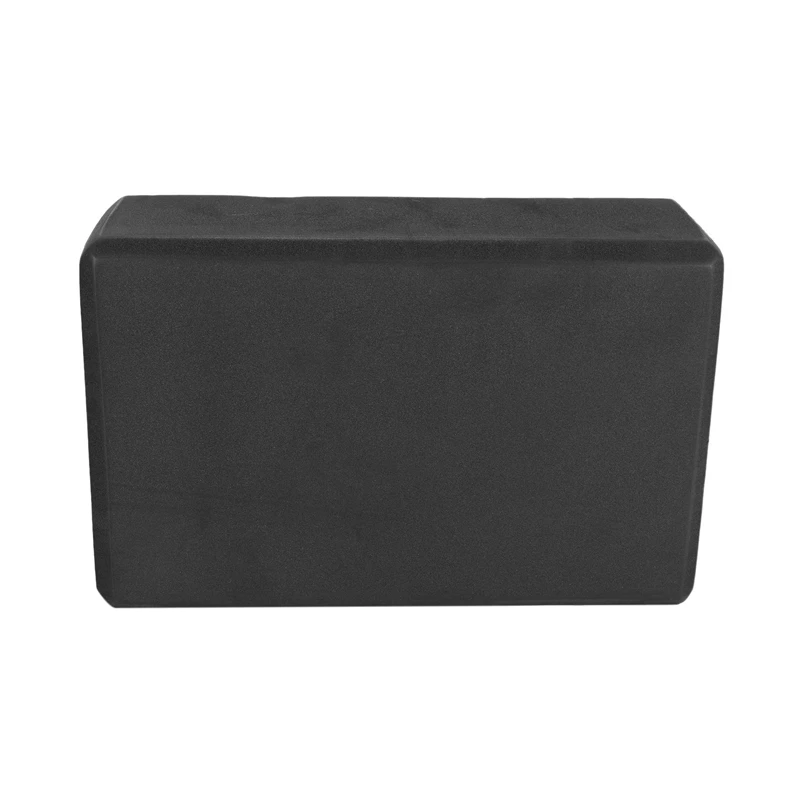 6X Yoga Block And Yoga Strap Set EVA Foam Soft Non-Slip Blocks Universal Pilates Stretching Black